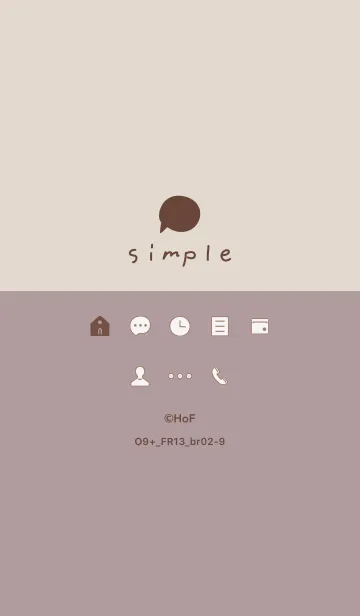 [LINE着せ替え] O9+13_ショコラ ブラウン2-3の画像1