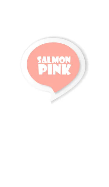 [LINE着せ替え] Salmon Pink Button In White V.3 (JP)の画像1