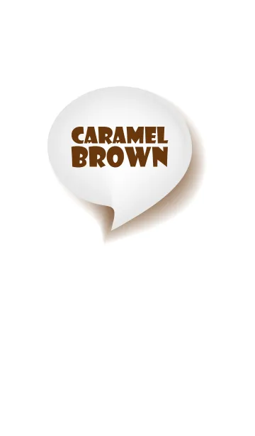 [LINE着せ替え] Caramel Brown & White Theme Vr.3 (JP)の画像1