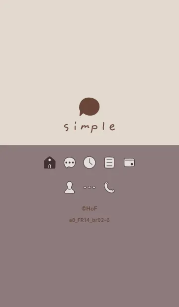 [LINE着せ替え] a8_14_ショコラ ブラウン2-6の画像1
