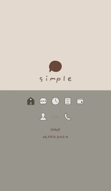 [LINE着せ替え] a8_14_スモーキーアッシュ ブラウン2-6の画像1