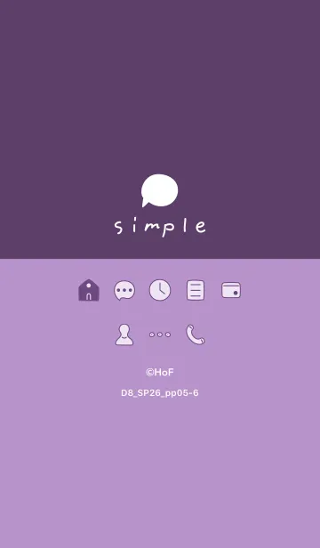 [LINE着せ替え] D8_26_パープル5-6の画像1