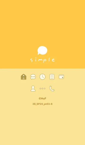[LINE着せ替え] 38_24_イエロー3-6の画像1