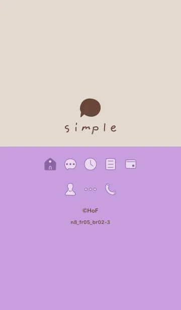 [LINE着せ替え] n8_05_パープル ブラウン2-3の画像1