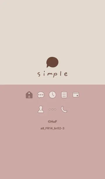 [LINE着せ替え] a8_14_ピンク ブラウン2-3の画像1