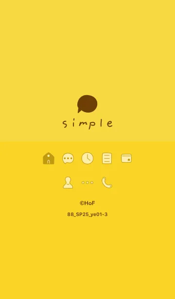 [LINE着せ替え] 88_25_イエロー1-3の画像1