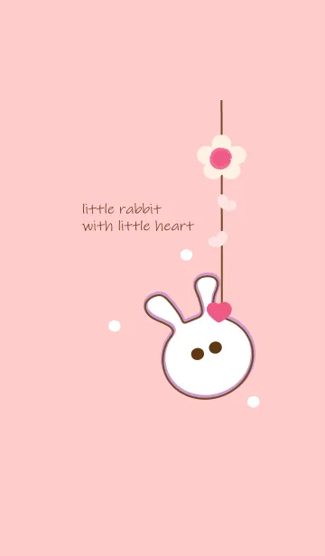 [LINE着せ替え] little rabbit with little heart 67の画像1