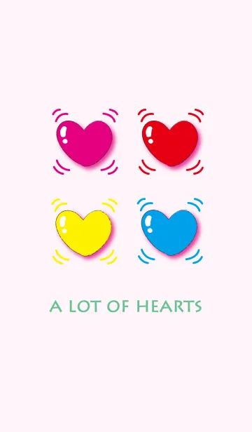 [LINE着せ替え] A lot of hearts 9.0の画像1