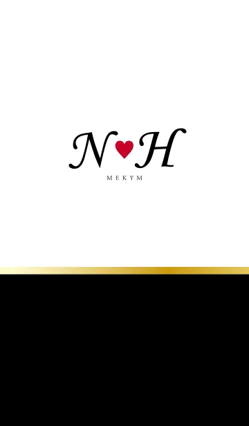 [LINE着せ替え] Love Initial N&H イニシャルの画像1