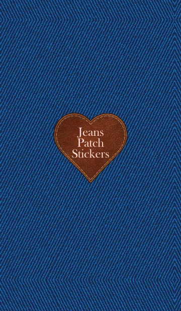[LINE着せ替え] jeans patch stickers 2.の画像1