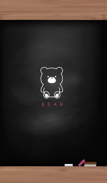 [LINE着せ替え] Black Board & BEAR 27の画像1