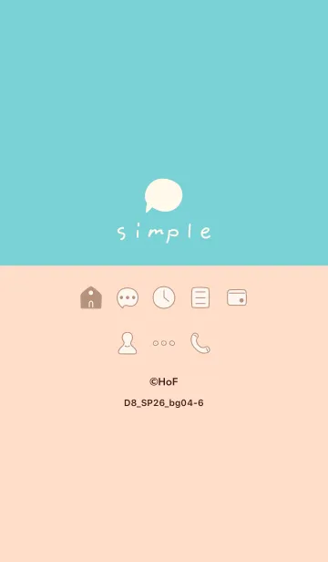 [LINE着せ替え] D8_26_ベージュ4-6の画像1