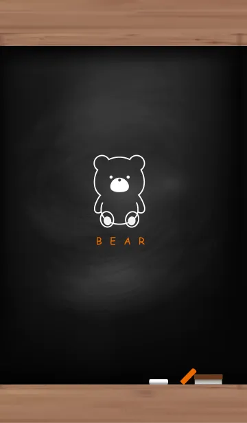 [LINE着せ替え] Black Board & BEAR 28の画像1