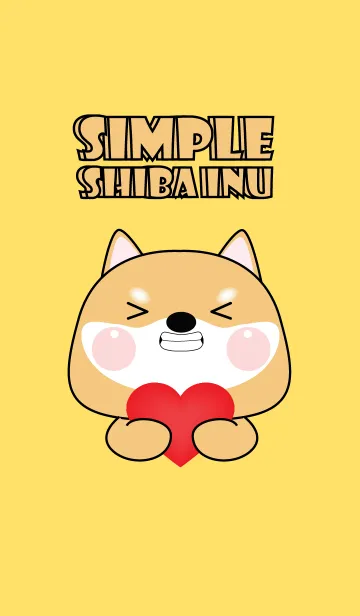 [LINE着せ替え] Simple Cutie Shiba Inu Theme (JP)の画像1