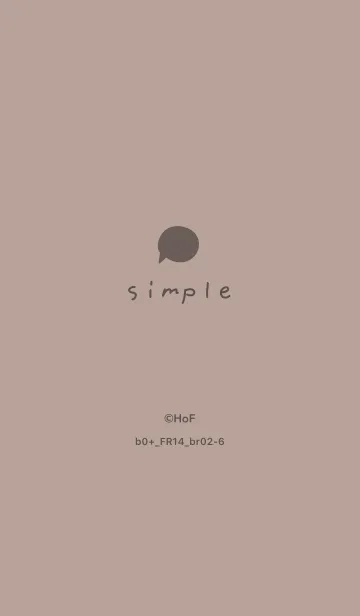 b0+14_ベージュ2 ブラウン2-6のLINE着せ替え