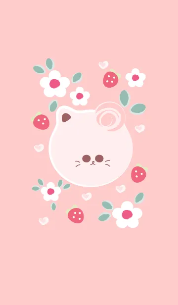 [LINE着せ替え] Cute cat theme 98 :)の画像1