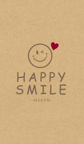 [LINE着せ替え] HAPPY SMILE KRAFT -LOVE- 9の画像1