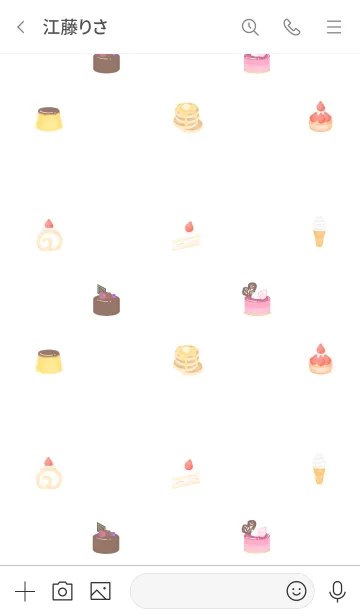 [LINE着せ替え] お菓子の着せ替え☆の画像3