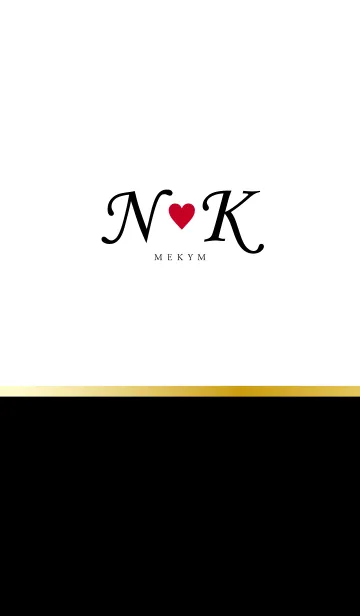 [LINE着せ替え] Love Initial N&K イニシャルの画像1