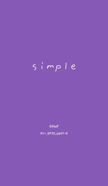 [LINE着せ替え] 91+25_パープル1-9の画像1