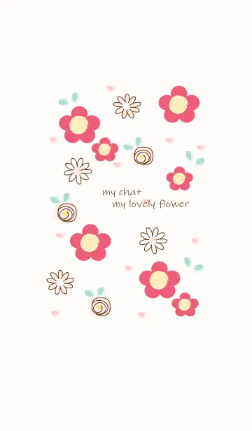 [LINE着せ替え] My chat my lovely flower 39の画像1
