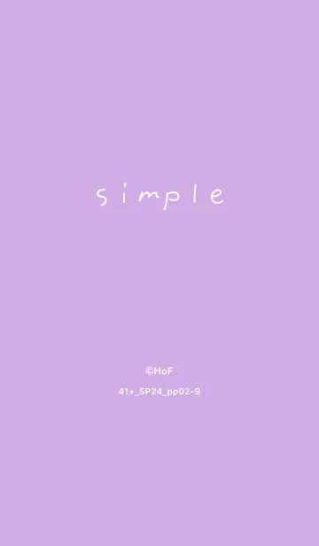 [LINE着せ替え] 41+24_パープル2-9の画像1