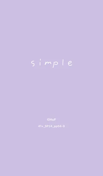 [LINE着せ替え] 41+24_パープル4-9の画像1