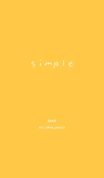 [LINE着せ替え] 41+24_イエロー3-9の画像1