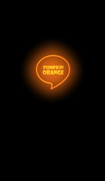 [LINE着せ替え] Pumpkin Orange Neon Theme Vr.4 (JP)の画像1