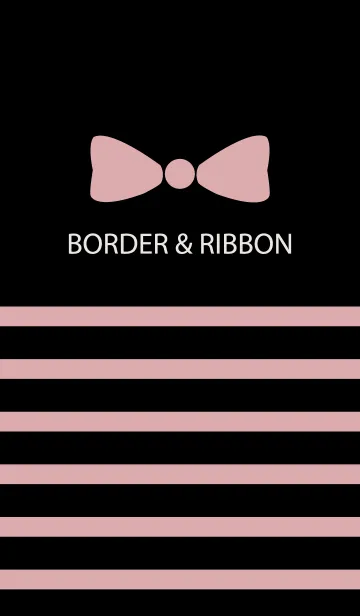 [LINE着せ替え] BORDER & RIBBON -Pink Ribbon 3-の画像1