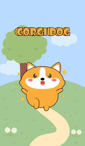[LINE着せ替え] Love Emotions Corgi Dog Theme (JP)の画像1