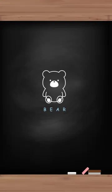 [LINE着せ替え] Black Board & BEAR 31の画像1