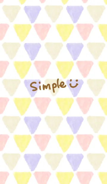 水彩カラフル三角2-スマイル25-の着せ替えメイン画像