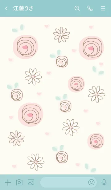 [LINE着せ替え] My chat my lovely roes 39の画像3