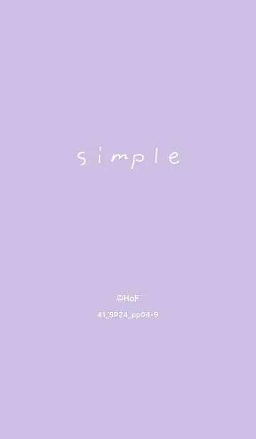 [LINE着せ替え] 41_24_パープル4-9の画像1