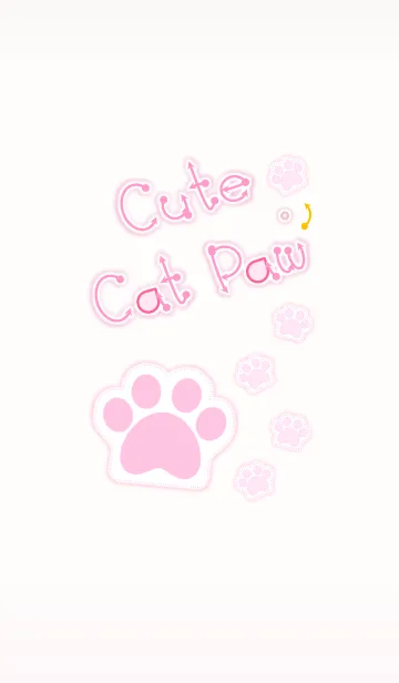 [LINE着せ替え] Cute Cat Paw 2.1！ (Beige Ver.1)の画像1