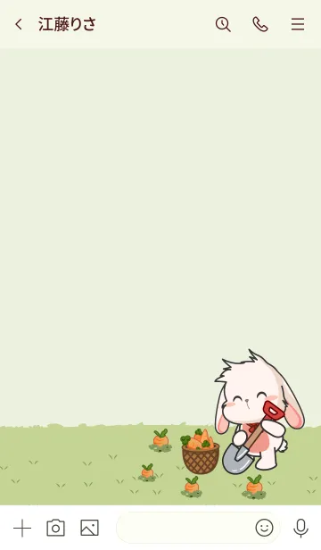 [LINE着せ替え] Loppie Carrot Farmの画像3