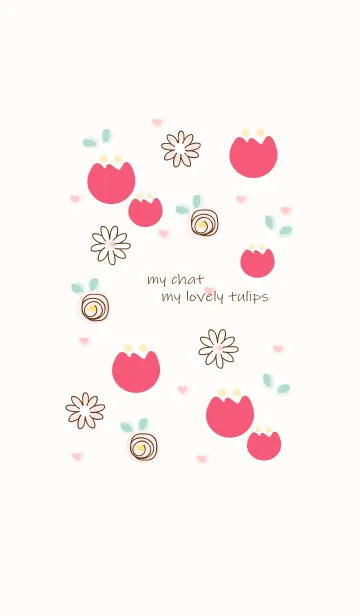 My chat my lovely tulips 39の着せ替えメイン画像