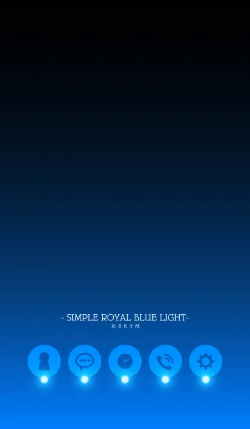 [LINE着せ替え] - SIMPLE ROYAL BLUE LIGHT -の画像1