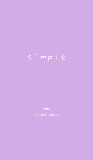 [LINE着せ替え] 41+24_パープル2-6の画像1