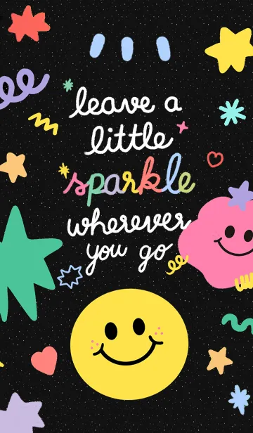 [LINE着せ替え] leave a lil sparkle wherever you go :-)の画像1