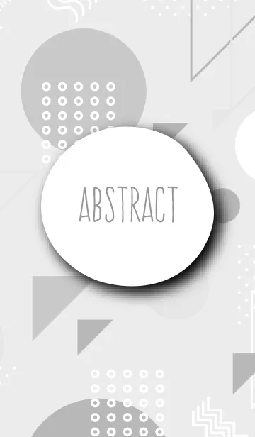 [LINE着せ替え] Abstract Geometric Grayscale 20の画像1