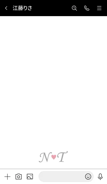 [LINE着せ替え] Love Initial N&T イニシャルの画像3