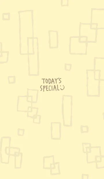 [LINE着せ替え] ベージュ四角 シンプル13の画像1