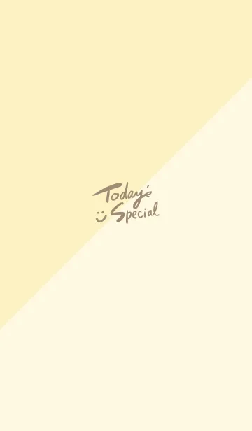 [LINE着せ替え] 2色半分 黄色の画像1