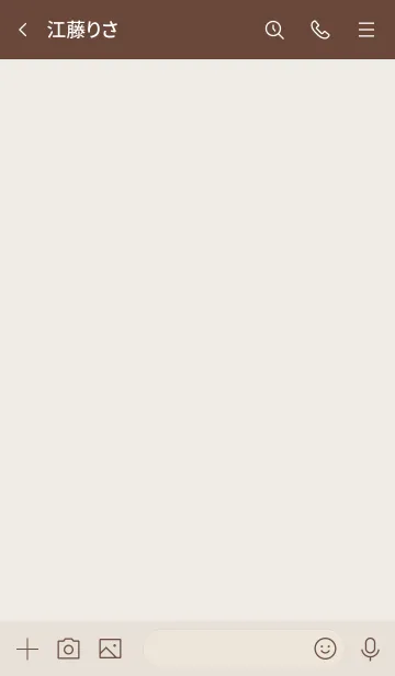 [LINE着せ替え] カーキ : シンプルアイコン着せ替えの画像3