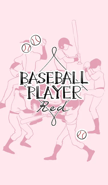 [LINE着せ替え] -BASEBALL PLAYER-redの画像1