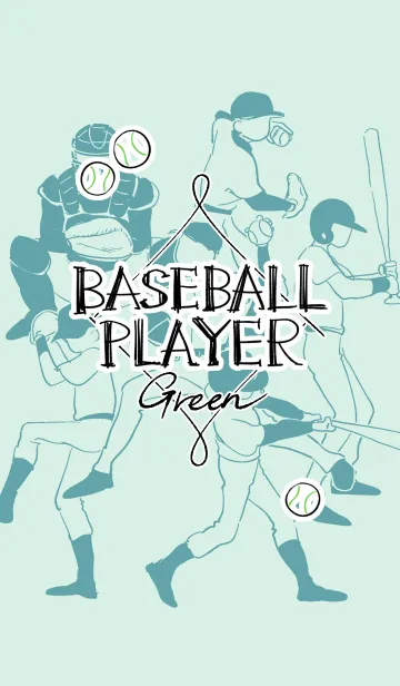 [LINE着せ替え] -BASEBALL PLAYER-greenの画像1