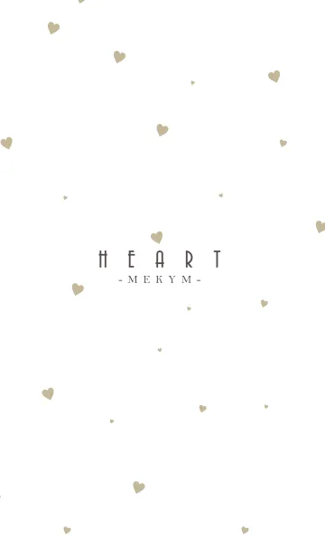[LINE着せ替え] HEART Beige -MEKYM- 7の画像1