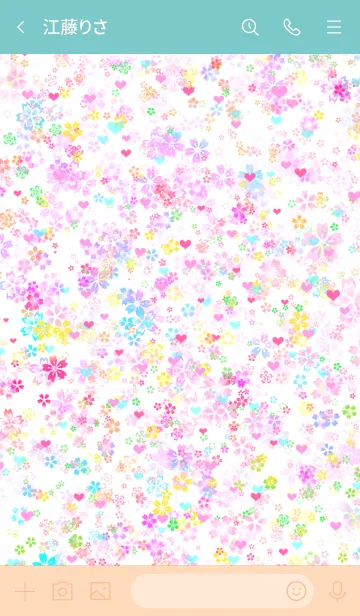 [LINE着せ替え] ♥️桜&ハート♥️の画像3